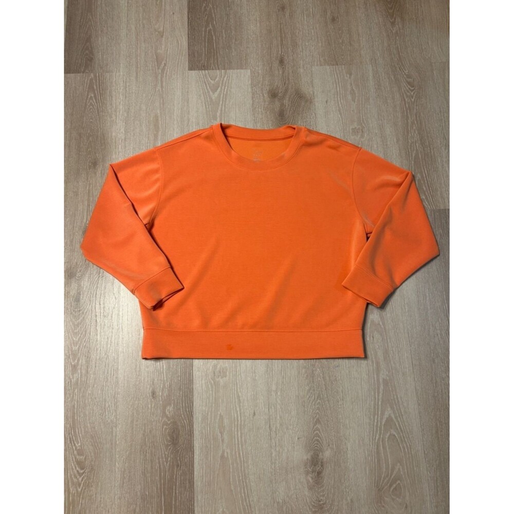 A New Day Buttery Soft Coral Orange Crewneck Sweatshirt Sz Large